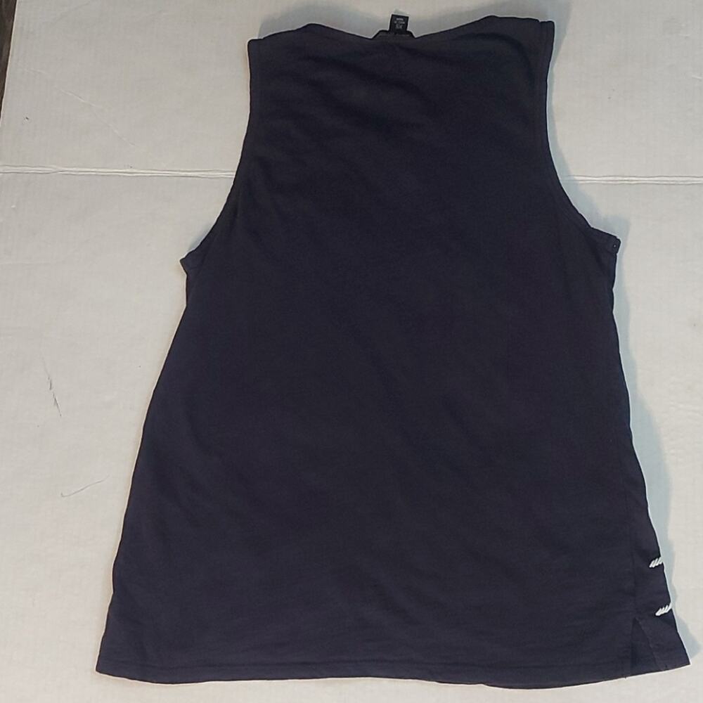 Lucky Brand Floral Embroidered Blue/White Tank Top XS Dopamine Boho Festival - Picture 2 of 10